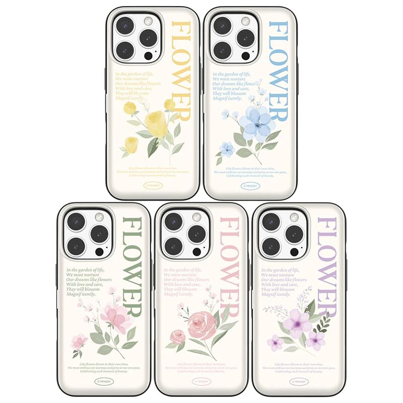 ミュート フラワー iPhone Galaxy マグネット カード ドア バンパー ケース カバー スマホケース MUTE FLOWER MAGNET CARD DOOR BUMPER カード2枚が収納できる実用性 ミラーが入っております。 TR