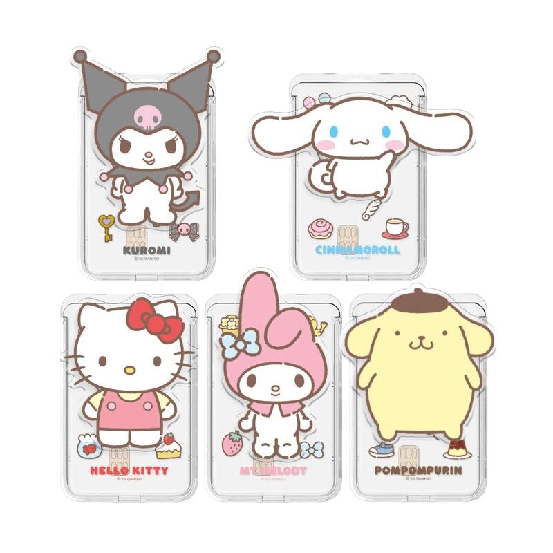 サンリオ アテンション スマホグリップ Magsafe 対応 スライド カード ウォレット SANRIO ATTENTION SMART GRIP MagSafe Slide Card Wallet スマホスタンド かわいい グリップホルダー スマホリング シンプル ホルダー 落下防止 携帯スタンド スマホ グリップスタンド TR