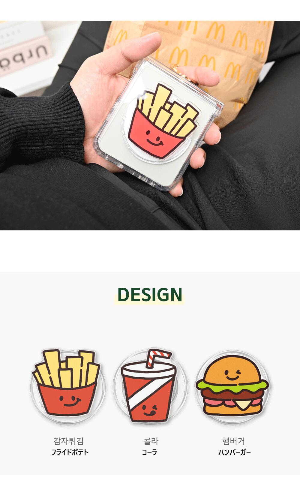 ハンバーガー Magsafe 対応 スマホグリップ スマホスタンド 強力磁石仕様 かわいい スマホグリップ グリップホルダー スマホリング シンプル スタンド ホルダー 落下防止 携帯スタンド スマホ グリップスタンド マグセーフ対応 HAMBURGER MagSafe Smart Grip TM