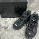 【中古】Supreme×NIKE/シュプリーム×ナイキ AIR MORE UPTEMPO/エアモア アップテンポ ブラック 902290-001/28.5