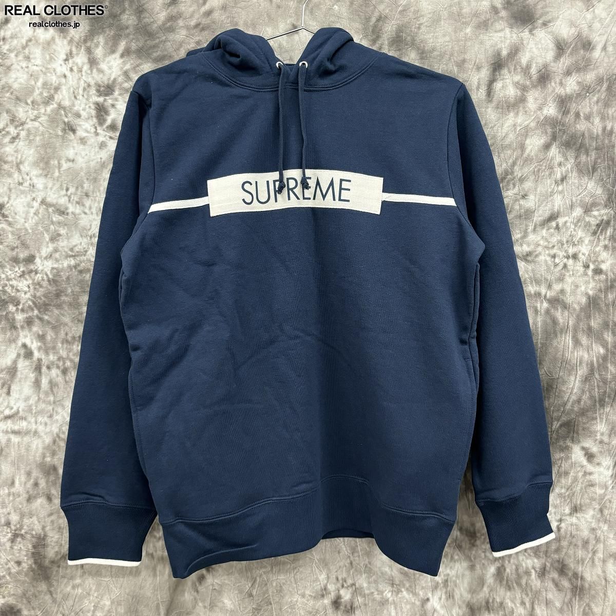 【中古】Supreme/シュプリーム【17SS】Chest Twill Tape Hooded Sweatshirt/チェスト ツイル フーデッド スウェットシャツ/パーカー/M