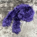 【中古】【未使用】DAIRIKU/ダイリク【24AW】Rockey Horror Fur Knit Stole/ロッキー ホラー ファー ニット ストール/マフラー/パープル/AC-6/FREE