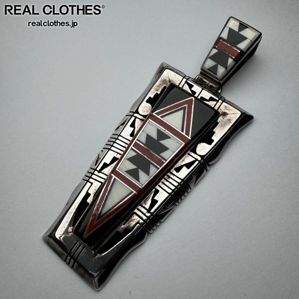 【中古】Navajo/ナバホ族 Jerry T.Nelson/ジェリーネルソン作 ネックレス トップ