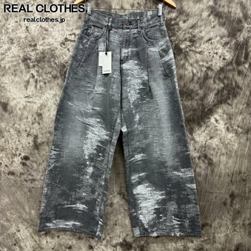 【中古】【未使用】TAAKK/ターク【24AW】WIDE PANTS/ワイド パンツ/ブラックブリーチ/TA24AW-PT328/1 【中古】【未使用】TAAKK/ターク【24AW】WIDE PANTS/ワイド パンツ/ブラックブリーチ/TA24AW-PT328/1
