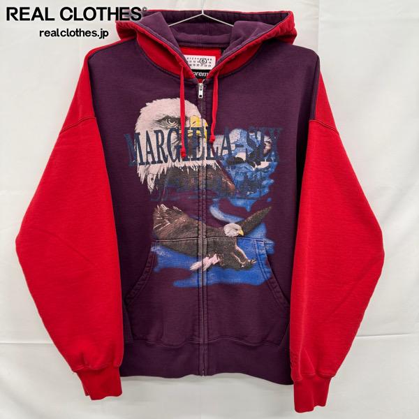 Rakuten - 【中古】Supreme×MM6 Maison Margiela/シュプリーム×エムエム6メゾンマルジェラ【26SS 】Eagle Zip Up Hooded Sweatshirt/パーカー/パープル/