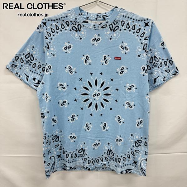 Supreme/シュプリームSmall Box Tee Bandana/スモール ボックス 半袖Tシャツ/ライトブルーバンダナ/S