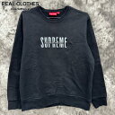 【中古】Supreme/シュプリーム【18AW】World Famous Crewneck/ワールド フェイマス クルーネック スウェット/トレーナー/ブラック...