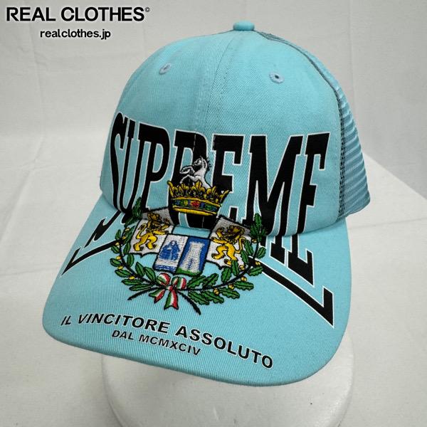 Supreme/シュプリーム Crest Mesh Back 6-Panel Cap/クレスト メッシュ バック パネル キャップ ライトブルー