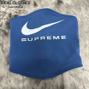 【中古】Supreme×NIKE/シュプリーム×ナイキ 【21SS】Neck Warmer/ネックウォーマー ブルー