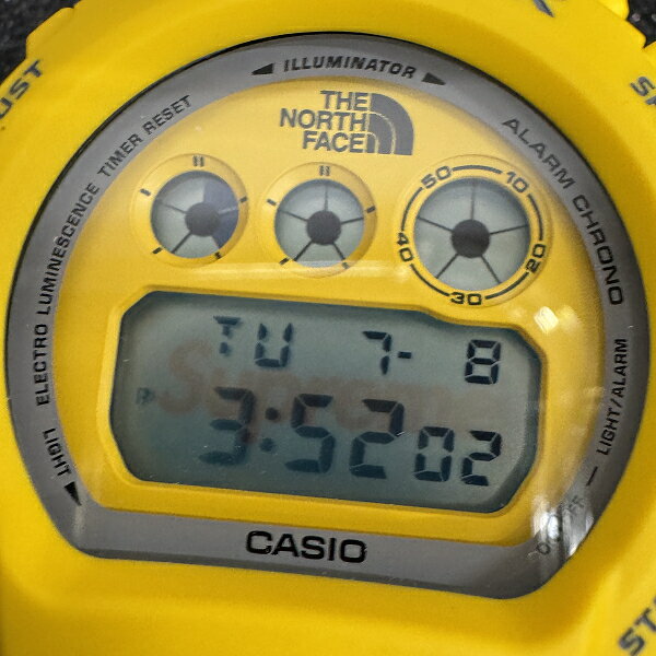 【中古】G-SHOCK×THE NORTH FACE×Supreme/Gショック×ノースフェイス×シュプリーム【22AW】クォーツ 腕時計 DW-6900NS-9JR