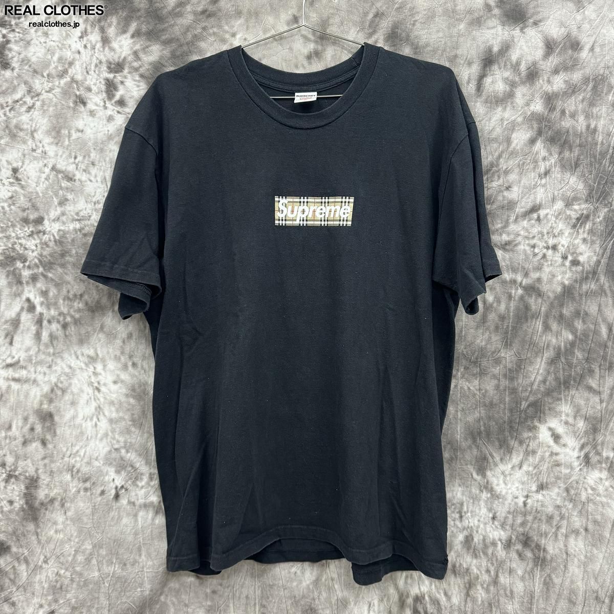 【中古】Supreme×BURBERRY/シュプリーム×バーバリー【22SS】Box Logo Tee/ボックスロゴ Tシャツ/XL