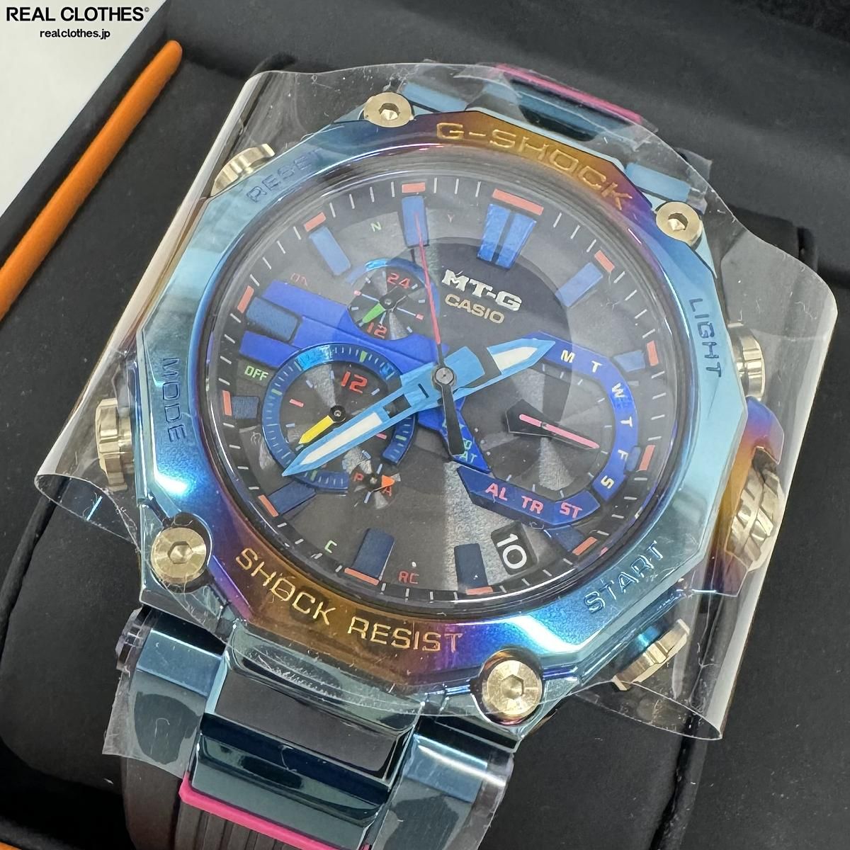 【中古】G-SHOCK/Gショック 鳳凰/ブルーフェニックス Bluetooth搭載 電波ソーラー 腕時計 MTG-B2000PH-2AJR