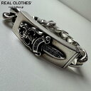 【中古】【ギャラ/宝石鑑別書付】CHROME HEARTS/クロムハーツ クラシックチェーン IDブレスレット ダガー オールド刻印 11リンク アフターサファ...