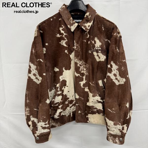樂天商城 - 【中古】Supreme/シュプリーム【25SS】Ponyhair Varsity Jacket/ポニーヘア バーシティ ジャケット/カウ/M