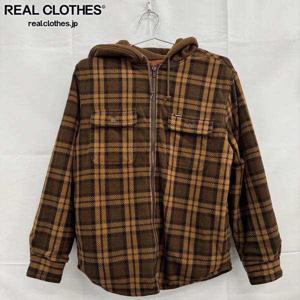 Rakuten - 【中古】Supreme/シュプリーム【18AW】Hooded Plaid Work Shirt/フーデッド プレイド ワークシャツ/ブラウン/S