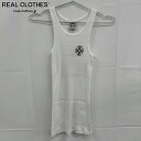 【中古】CHROME HEARTS/クロムハーツ CHクロス バック プリント タンクトップ ホワイト/S