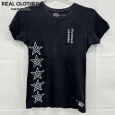 【中古】【JPタグ】CHROME HEARTS/クロムハーツ Star Printed Tee スタープリント 半袖Tシャツ/S