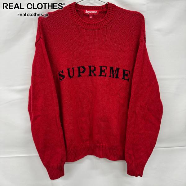 Rakuten - 【中古】Supreme/シュプリーム【25AW】Contrast Logo Sweater/コントラストロゴ セーター/レッド/S