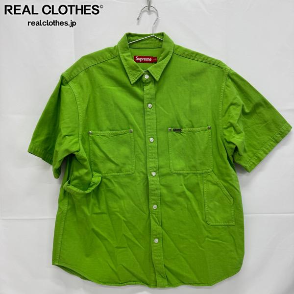 樂天商城 - 【中古】Supreme/シュプリーム【24SS】Denim Painter Shirt/ルーズフィット ペインター デニムシャツ/半袖シャツ/M