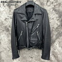 【中古】CHROME HEARTS/クロムハーツ JJ DEAN VJ CAVALO LTHR JJディーン モノグラム ライナー レザー ダブルライダース/S(4)