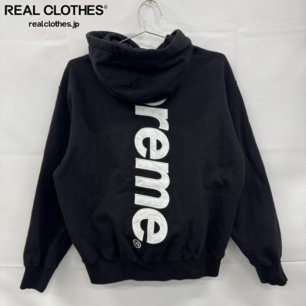 【中古】Supreme/シュプリーム【24AW】Satin Applique Hooded Sweatshirt/サテン アップリケ フーデッド スウェットシャツ パーカー/S