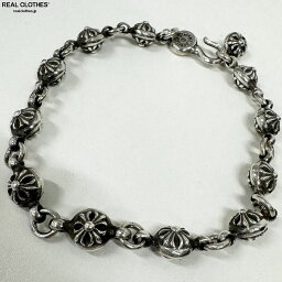 【中古】【インボイス原本】CHROME HEARTS/クロムハーツ #1 クロスボールブレスレット