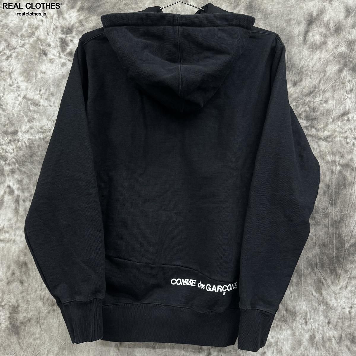 yÁzSupreme~COMME des GARCONS/Vv[~RfM\y18AWzSplit Box Logo Hooded Sweatshirt/{bNX S p[J[/M