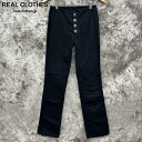 【中古】CHROME HEARTS/クロムハーツ フレアニー デニムパンツ ホースシューボタン/25R
