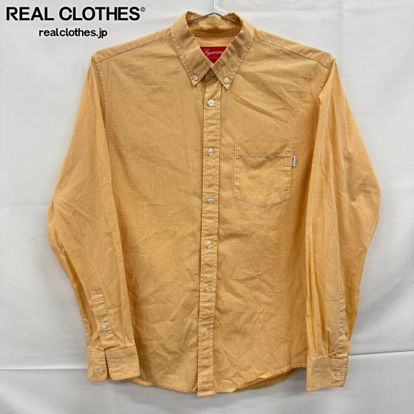 Rakuten - 【中古】Supreme/シュプリーム ギンガムチェック 長袖シャツ/オレンジ/S
