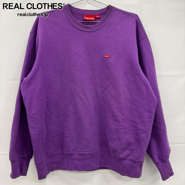 Supreme/シュプリームSmall Box Crewneck/スモールボックスロゴ クルーネック/パープル/L