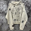 【中古】【未使用】SYUMAN./シュウマン. Memorial Hoodie/メモリアル フーディー パーカー/24AW-SY006/オフホワイト/2