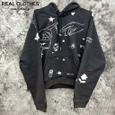 【中古】【未使用】SYUMAN./シュウマン. Memorial Hoodie/メモリアル フーディー パーカー/24AW-SY006/ブラック/2