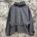 【中古】【未使用】SYUMAN./シュウマン.Layerd double Hooded/レイヤード ダブルフーデッド パーカー/24aw-SY005/グレー2