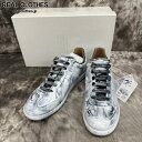 【中古】【未使用】Maison Margiela/メゾンマルジェラ REPLICA/レプリカ スニーカー シューズ/S37WS0566/ブラック/42