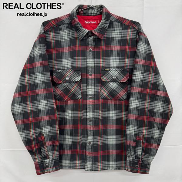 Rakuten - 【中古】Supreme/シュプリーム【26SS】Quilted Lined Flannel Snap Shirt/キルテッド ラインド フランネル スナップ シャツ/長袖/M