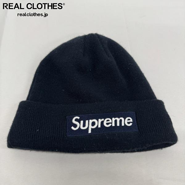 Rakuten - 【中古】Supreme×NEW ERA/シュプリーム×ニューエラ【16SS】Box Logo Beanie/ボックスロゴ ビーニー/ニット帽/ネイビー