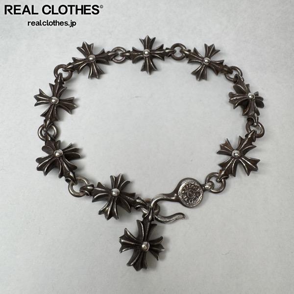 Rakuten - 【中古】CHROME HEARTS/クロムハーツ カットアウト CHプラスリンクブレス 9リンク