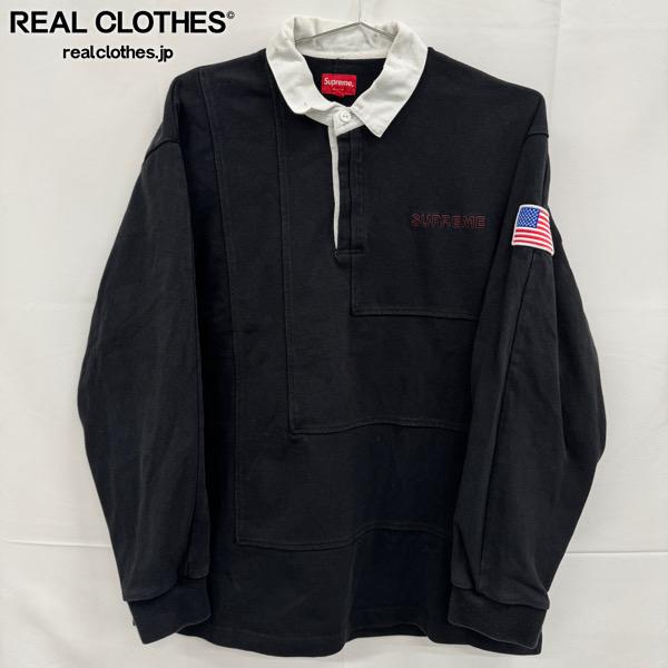 Rakuten - 【中古】Supreme/シュプリーム【20SS】7's Rugby/セブンズ ラガーシャツ/長袖/ブラック/L