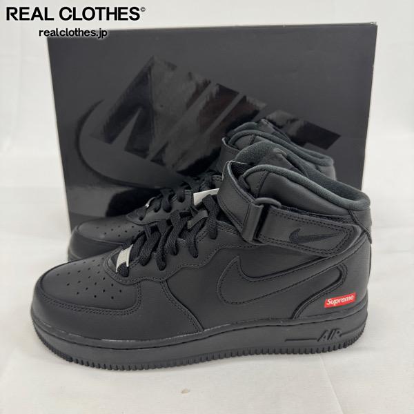 中古 Supreme × Nike Air Force 1 Mid Brand New Supreme® x Nike® Air Force 1 Mid Black - Size 9.5