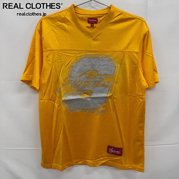 樂天商城 - 【中古】【未使用】Supreme/シュプリーム【20SS】Glitter Football Top/グリッター フットボール カットソー/半袖/イエロー/M