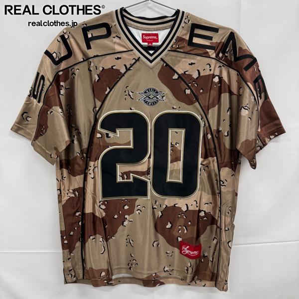 樂天商城 - 【中古】【未使用】Supreme/シュプリーム【20AW】Paneled Football Jersey/パネル ジャージ/半袖/チョコレートチップカモ/M