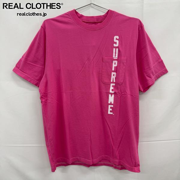 樂天商城 - 【中古】Supreme/シュプリーム【20SS】Contrast Stitch Pocket Tee/コントラスト ステッチ ポケット 半袖Tシャツ/ピンク/L
