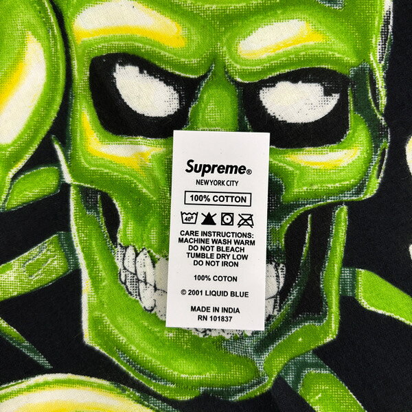 ����šۡ�̤���ѡ�Supreme/����ץ꡼���18SS��Skull Pile Bandana/������ �ѥ��� �Х����/���꡼��/�֥�å�