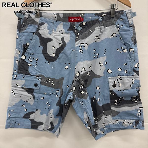 樂天商城 - 【中古】【未使用】Supreme/シュプリーム【20SS】Cargo Short Blue Chocolate Chip/カーゴパンツ/ワークパンツ/ブルーチョコレートチップ/34