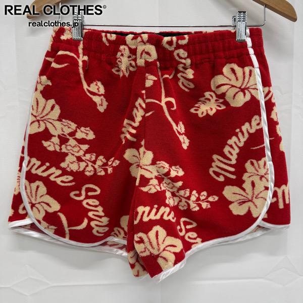 【中古】【未使用】Marine serre/マリーンセル【24SS】JERSEY JACQUARD TOWELS SHORTS/ショートパンツ ..