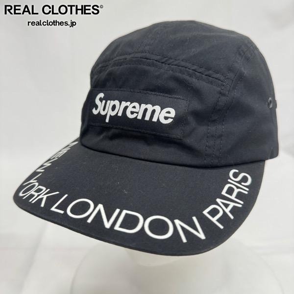 Supreme/シュプリームVisor Print Camp Cap/バイザー プリント キャンプキャップ/帽子/ブラック