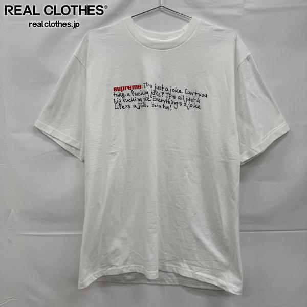 樂天商城 - 【中古】SUPREME/シュプリーム【25AW】Joke Tee/ジョーク 半袖Tシャツ/ホワイト/XL