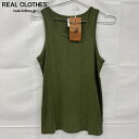【中古】【未使用】ANDFAMILYS/アンドファミリーズ【25SS】Pigment Rib Tank Top/ピグメント リブ タンクトップ/モスグリーン/X...