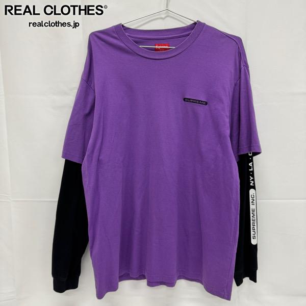 樂天商城 - 【中古】Supreme/シュプリーム【21SS】Inc. Paneled L/S Top/レイヤード ロングスリーブ Tシャツ/XL