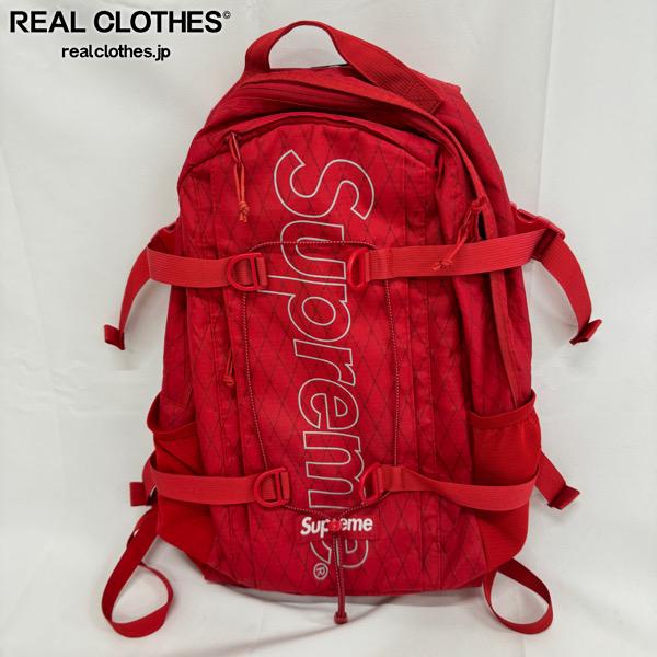 SUPREME - 【中古】Supreme/シュプリーム【18AW】Back pack/バックパック/リュックサック/レッド